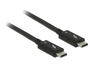 Delock 84846 Thunderbolt 3 (20 Gb/s) USB-C-kabel male > male passief 1,5 m 5 A zwart