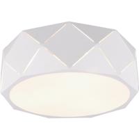 LED Plafondlamp Rond Mat Wit - 3-lichts E27 Aluminium