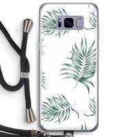 Simple leaves: Samsung Galaxy S8 Plus Transparant Hoesje met koord