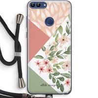 Sweet heaven geometrics: Huawei P Smart (2018) Transparant Hoesje met koord