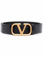 Valentino Garavani ceinture à détail VLogo - Noir