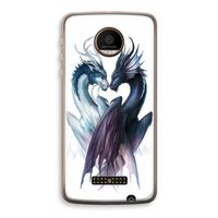 Yin Yang Dragons: Motorola Moto Z Force Transparant Hoesje