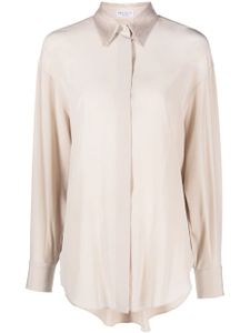 Brunello Cucinelli chemise en soie à sequins - Tons neutres