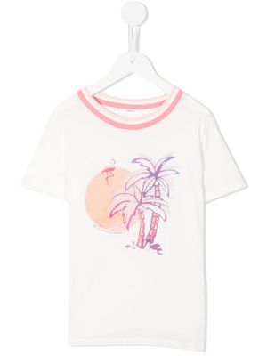 ZIMMERMANN Kids t-shirt en coton à imprimé graphique - Blanc