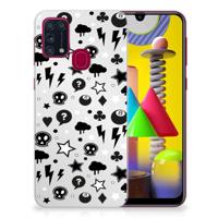 Silicone Back Case Samsung Galaxy M31 Silver Punk Silicone Back Case Samsung Galaxy M31 Silver Punk
