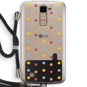 Bollen: LG K10 (2016) Transparant Hoesje met koord