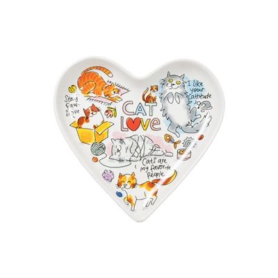 Blond Amsterdam bord hart cat love
