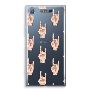 Rock: Sony Xperia XZ1 Transparant Hoesje