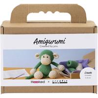 Creativ Company Hobbyset amigurumi, aap, groen, off white, 1 doos