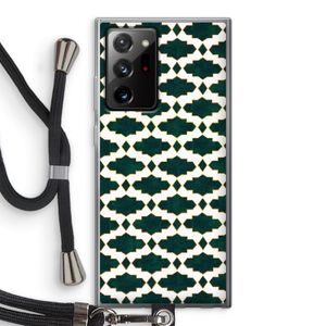 Moroccan tiles: Samsung Galaxy Note 20 Ultra / Note 20 Ultra 5G Transparant Hoesje met koord