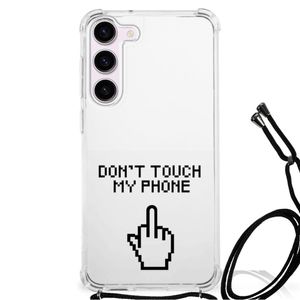 Samsung Galaxy S23 Anti Shock Case Finger Don't Touch My Phone