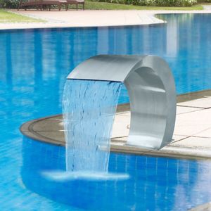 VidaXL Zwembadwaterval 45x30x60 cm roestvrij staal