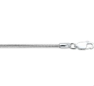 TFT Zilveren Ketting Slang Rond 2,0 mm x 45 cm