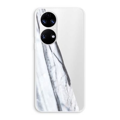 Gestreepte marmer: Huawei P50 Transparant Hoesje
