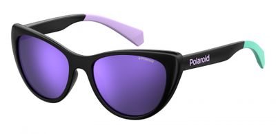 Polaroid zonnebril 8032/S 807/MF dames zwart met violet lens Polaroid zonnebril 8032/S 807/MF dames zwart met violet lens