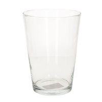 Glazen vaas/vazen konisch helder glas 19 cm - thumbnail