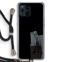 Musketon Painter: Oppo Find X3 Transparant Hoesje met koord