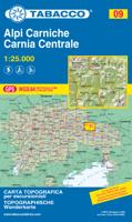 Wandelkaart 09 Alpi Carniche - Carnia Centrale | Tabacco Editrice