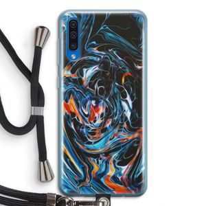 Black Unicorn: Samsung Galaxy A50 Transparant Hoesje met koord