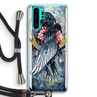 Golden Raven: Huawei P30 Pro Transparant Hoesje met koord