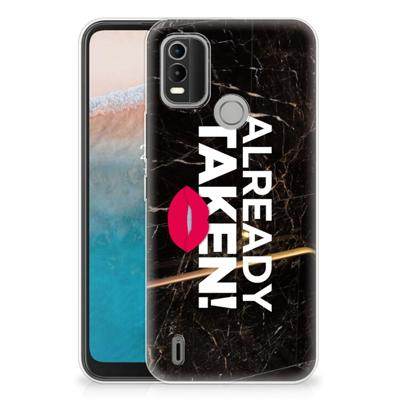 Nokia C21 Plus | Siliconen hoesje | met naam Already Taken Black