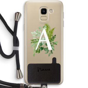 Green Brush: Samsung Galaxy J6 (2018) Transparant Hoesje met koord