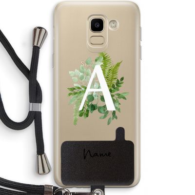 Green Brush: Samsung Galaxy J6 (2018) Transparant Hoesje met koord