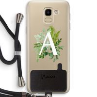 Green Brush: Samsung Galaxy J6 (2018) Transparant Hoesje met koord