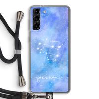 Sterrenbeeld - Licht: Samsung Galaxy S21 Plus Transparant Hoesje met koord Sterrenbeeld - Licht: Samsung Galaxy S21 Plus Transparant Hoesje met koord