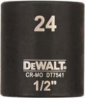 DeWalt Accessoires impact dop 24mm 1/2" (kort - 38mm) - dt7541-qz - dt7541-qz