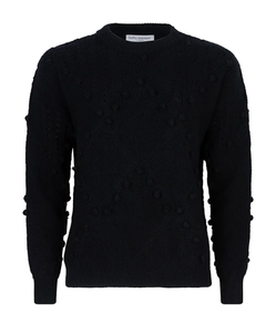 Lofty Manner - Zwart Sweater pompon - Maat S