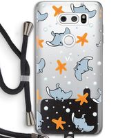 Manta: LG V30 Transparant Hoesje met koord Manta: LG V30 Transparant Hoesje met koord