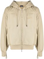 Jacquemus Clay organic-cotton zip hoodie - Tons neutres - thumbnail