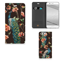 Huawei P10 Plus | Hoesje maken | Pauw met Bloemen