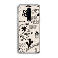 Good vibes: OnePlus 8 Transparant Hoesje
