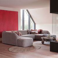 BePureHome Lounge U-Bank Sloping Chenille - thumbnail