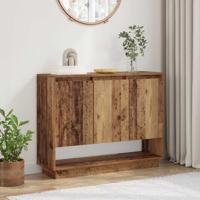 Dressoir met plank met de deur Oud hout 97 x 29 x 75 cm Bewerkt hout
