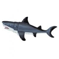 Safari trekhaai Jaws junior 33 cm ABS grijs/wit - thumbnail