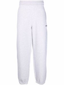 MSGM pantalon de jogging à logo imprimé - Gris