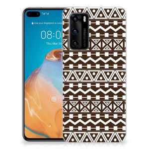 Huawei P40 TPU bumper Aztec Brown