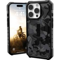 Urban Armor Gear Pathfinder SE MagSafe Case Backcover Apple iPhone 16 Pro Camouflage, Midnight, Camouflage grijs MagSafe compatible