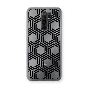 Geometrisch patroon: Xiaomi Redmi 9 Transparant Hoesje