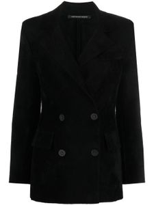 Antonino Valenti blazer croisé à revers crantés - Noir