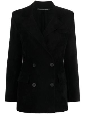 Antonino Valenti blazer croisé à revers crantés - Noir