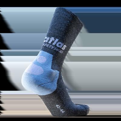 Atlas All Seasons Workwear Sock | Grijs/Lichtgrijs | Maat 45 - 4043692447667