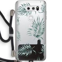 Simple leaves: LG V30 Transparant Hoesje met koord