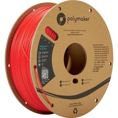 Polymaker PA07004 Filament PLA Pro Hoge stijfheid, Slagvast 1.75 mm 1000 g Rood PolyLite™ 1 stuk(s)