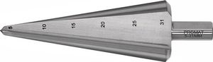 Promat Getrapte plaatboor | boorbereik 5-31 mm | HSS totale lengte 103 mm | snedeaantal 2 - 4000862037 4000862037