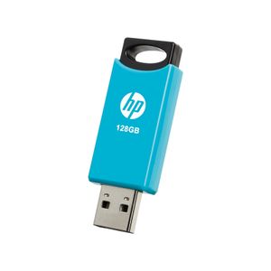 HP v212w USB-stick 128 GB Blauw, Zwart HPFD212LB-128 USB 2.0