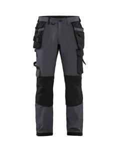 Blåkläder Werkbroek met 4-weg stretch 15221645 | Medium Grijs/Zwart | Maat 52 - 7330509723722
